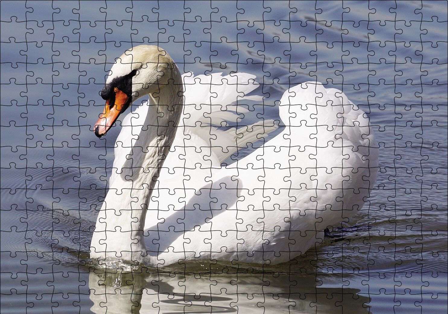 Kuğu Kuşu Puzzle Yapboz MDF Ahşap 255 Parça 34 cm X 49 cm