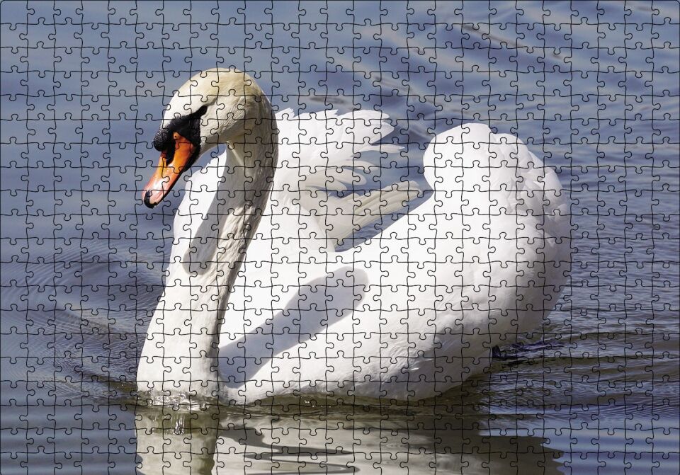 Kuğu Kuşu Puzzle Yapboz MDF Ahşap 500 Parça 49 cm X 68 cm