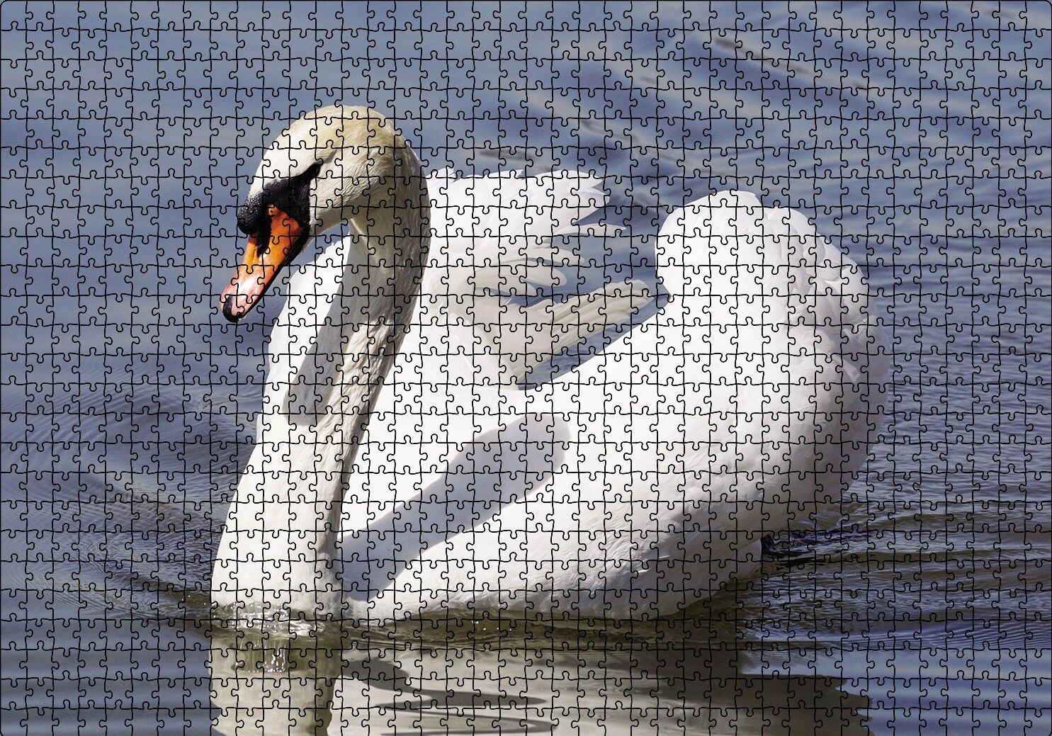 Kuğu Kuşu Puzzle Yapboz MDF Ahşap 1000 Parça 49 cm X 68 cm