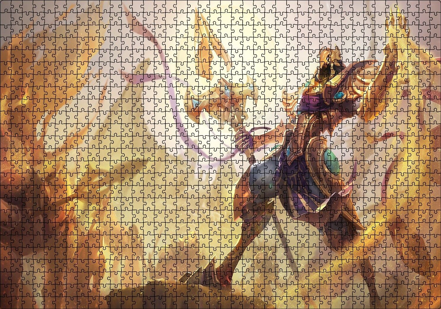 Pandemonium Oyun Kumların İmparatoru Azir Görseli Puzzle Yapboz MDF Ahşap 1000 Parça 49 cm X 68 cm