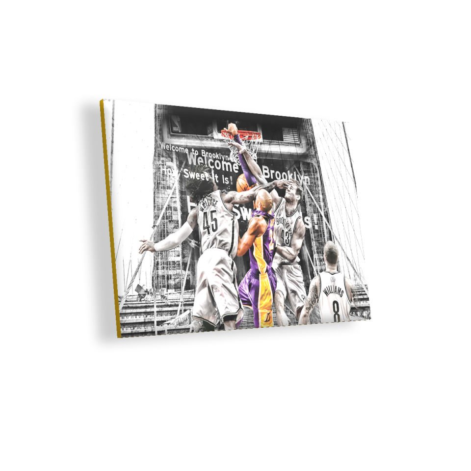 Kobe Bryant Mücadele MDF Akşap Duvar Tablo 50x70 cm