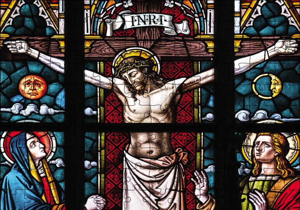 Çarmıhta Hz Puzzle Yapboz MDF Ahşap