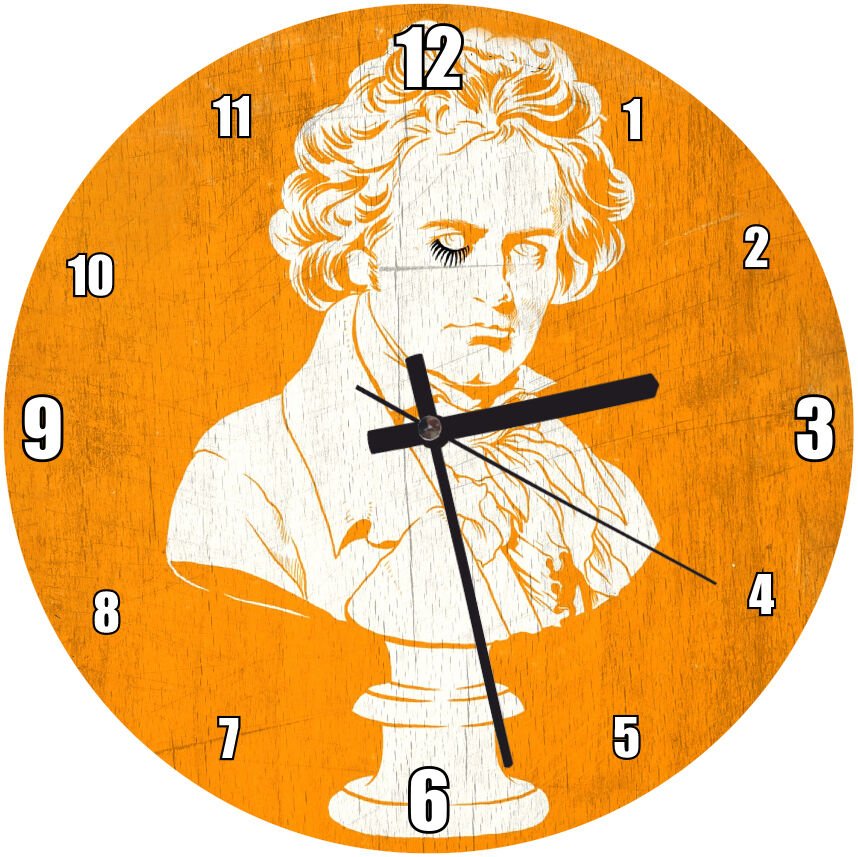 Bir Clockwork Turuncu Klasik Film Afiş  Mdf Ahşap Duvar Saati 30 cm Çap