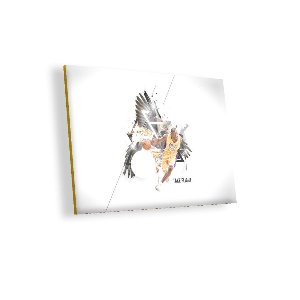 Kobe Bryant Kartal Kanadı MDF Akşap Duvar Tablo 50x70 cm