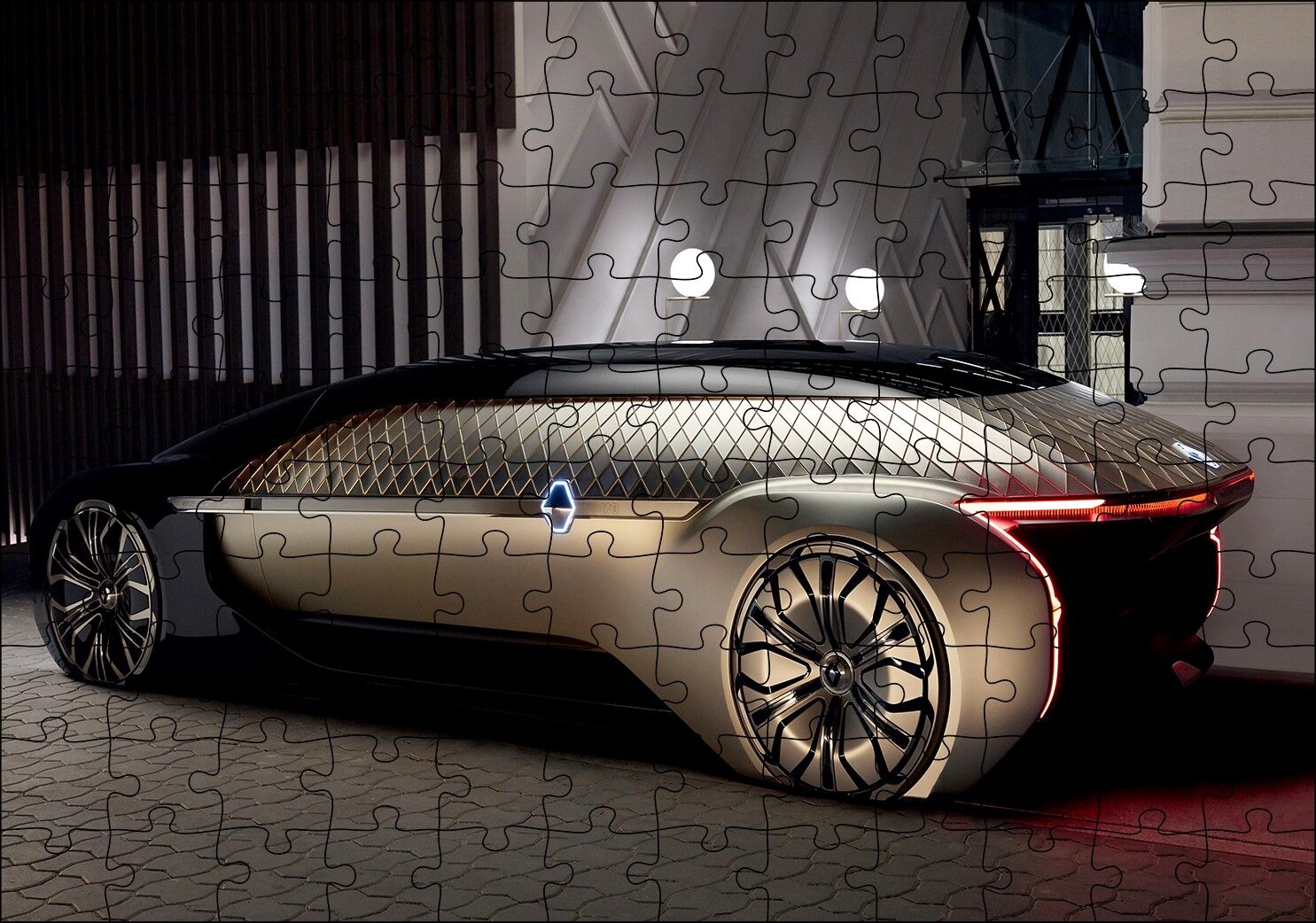 Renault Ez Ultimo Elektrikli Araç Puzzle Yapboz MDF Ahşap