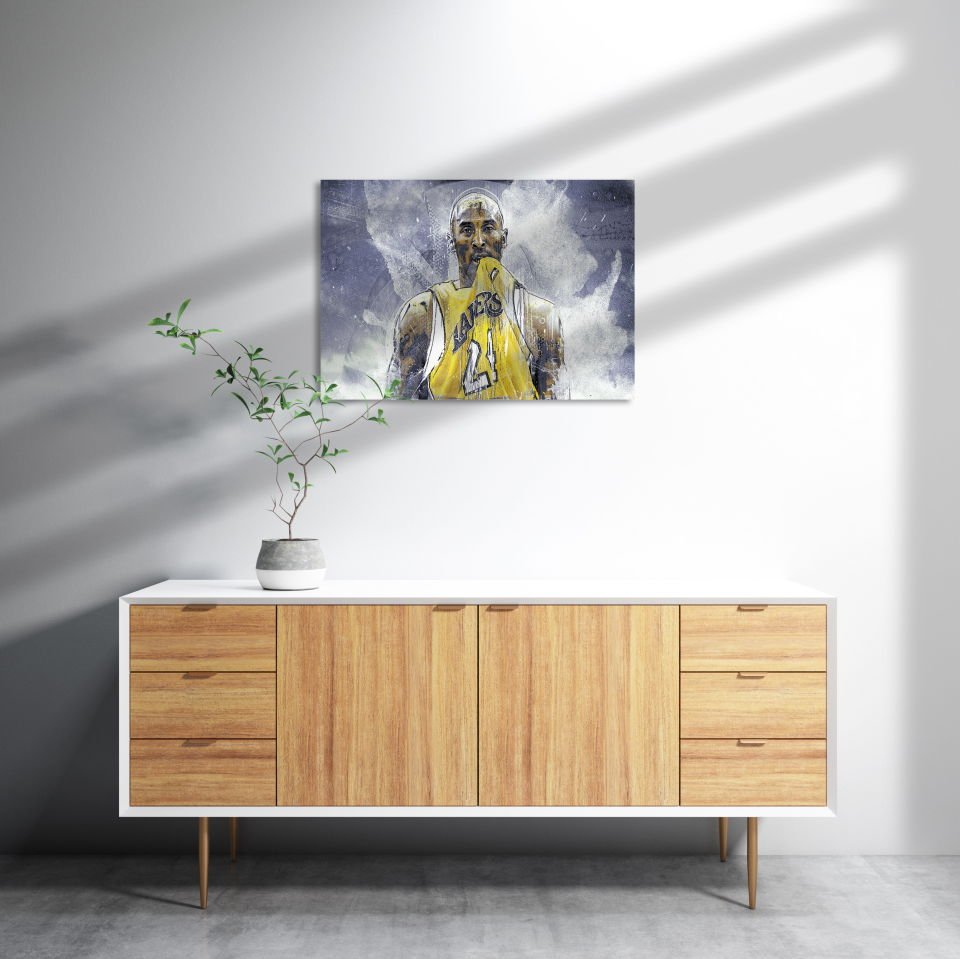 Kobe Bryant Maç Bitti MDF Akşap Duvar Tablo 25x35 cm