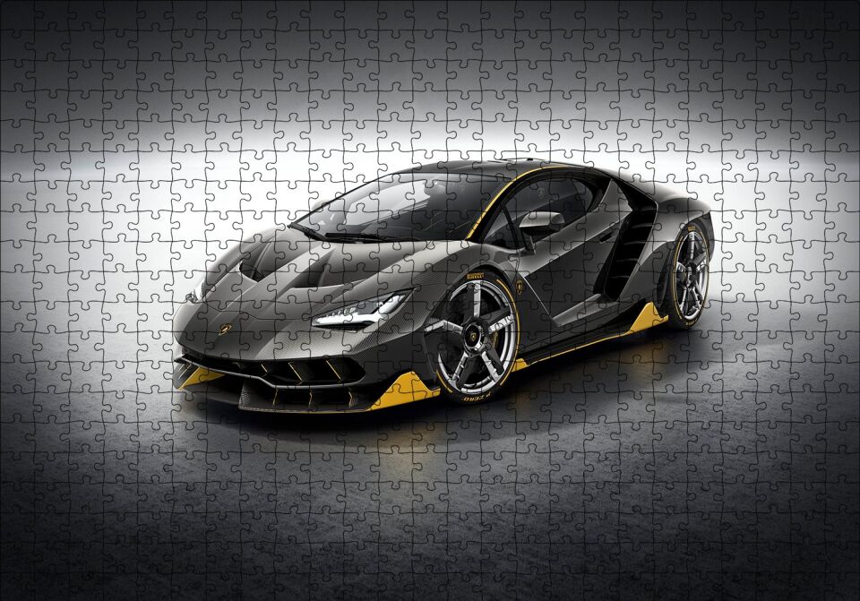 Lamborghini Centenario Puzzle Yapboz MDF Ahşap 500 Parça 49 cm X 68 cm