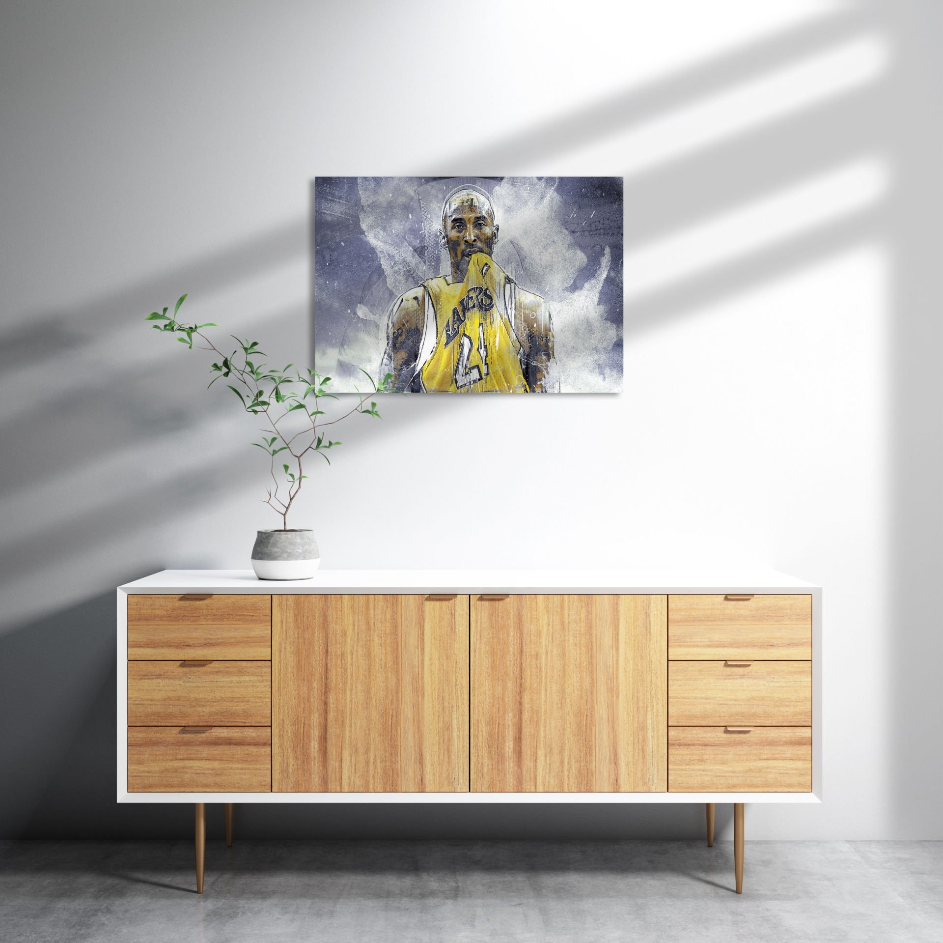 Kobe Bryant Maç Bitti MDF Akşap Duvar Tablo 50x70 cm