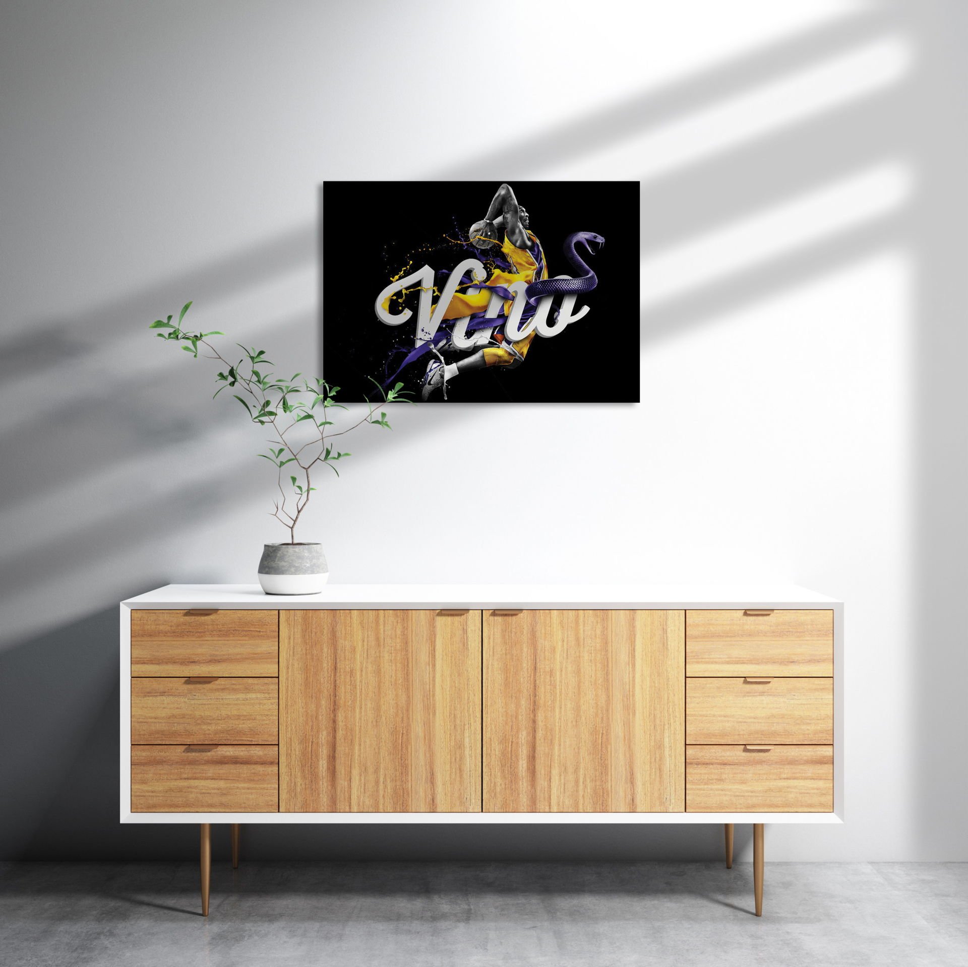 Kobe Bryant Ving MDF Akşap Duvar Tablo 35x50 cm