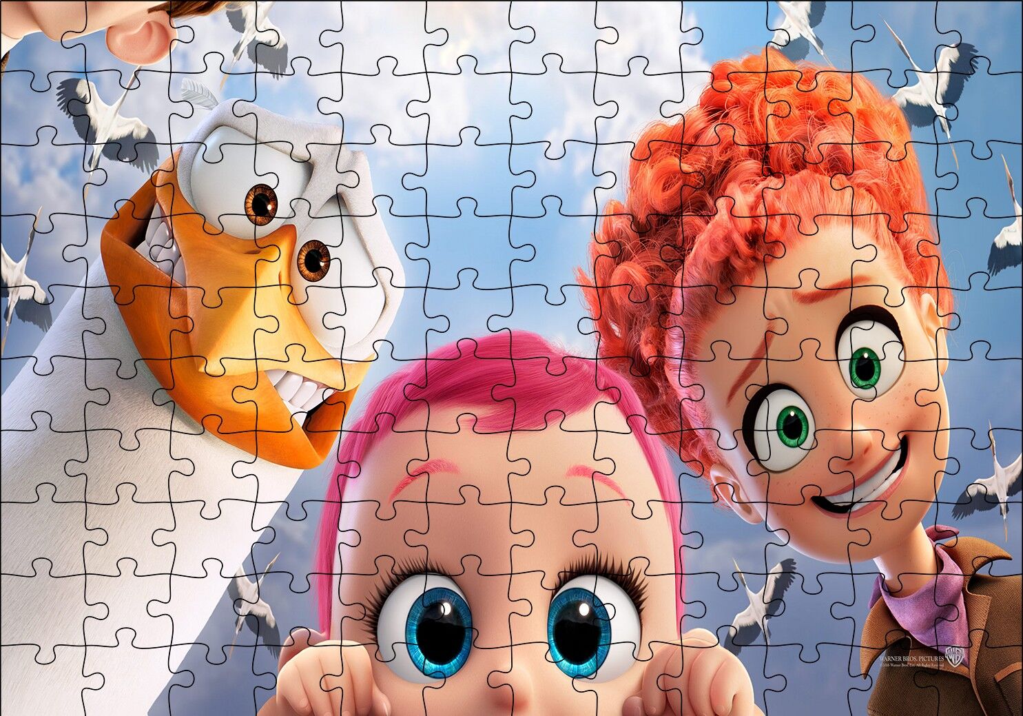 Leylekler Filmi Sahnesi Puzzle Yapboz MDF Ahşap 120 Parça 24 cm X 34 cm