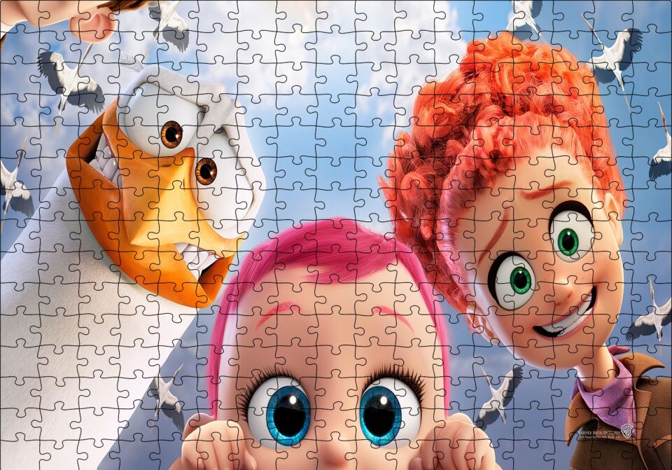 Leylekler Filmi Sahnesi Puzzle Yapboz MDF Ahşap 255 Parça 34 cm X 49 cm