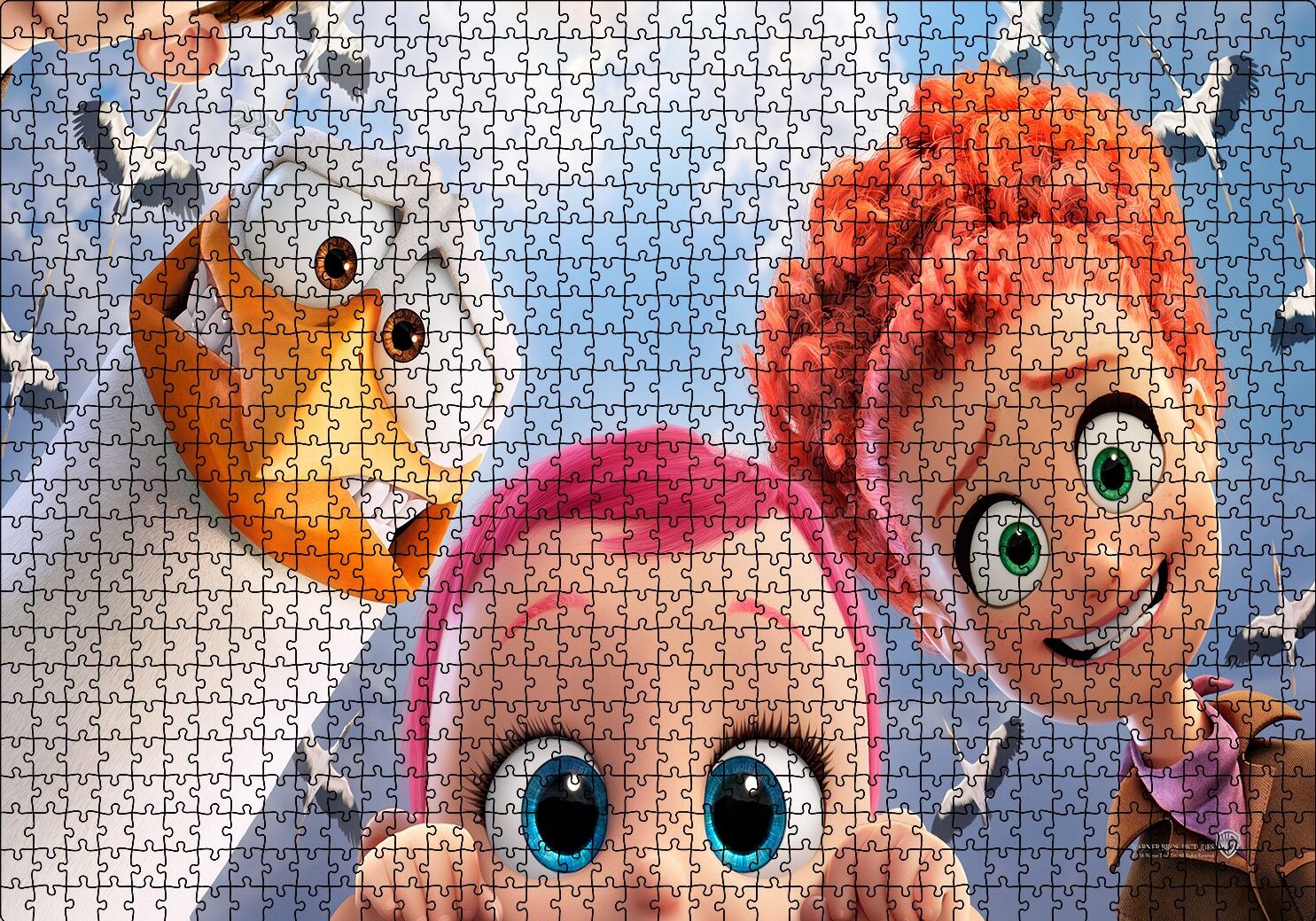 Leylekler Filmi Sahnesi Puzzle Yapboz MDF Ahşap 1000 Parça 49 cm X 68 cm