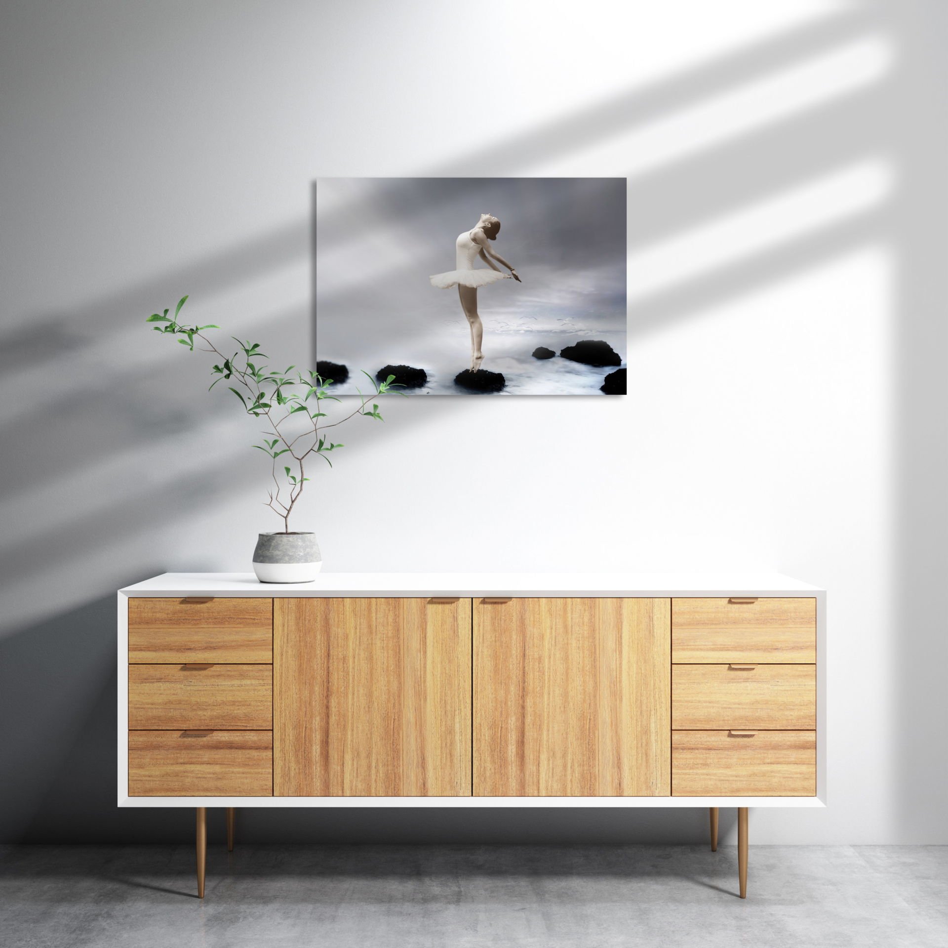 Balerin Kız Fantastik MDF Akşap Duvar Tablo 25x35 cm