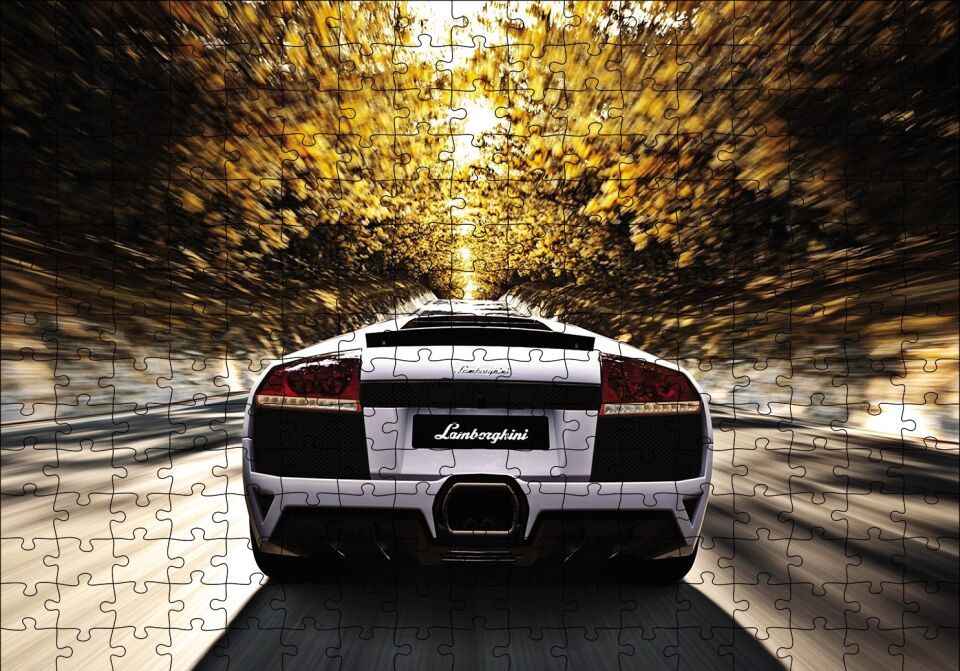Lamborghini Gran Turismo Puzzle Yapboz MDF Ahşap 255 Parça 34 cm X 49 cm