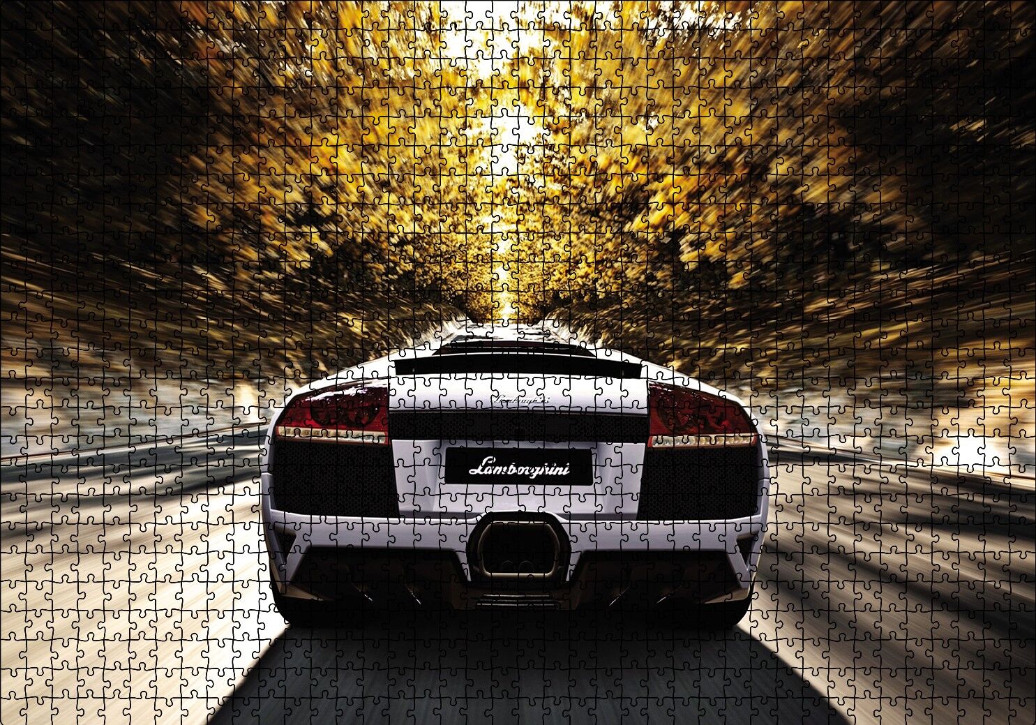 Lamborghini Gran Turismo Puzzle Yapboz MDF Ahşap 1000 Parça 49 cm X 68 cm