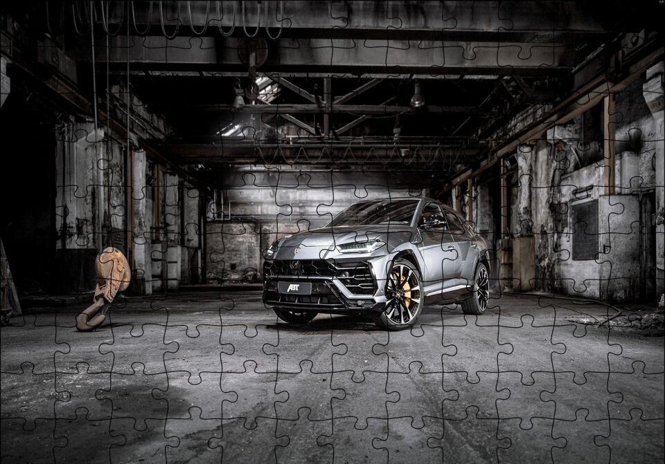 Lamborghini Urus Puzzle Yapboz MDF Ahşap 120 Parça 24 cm X 34 cm