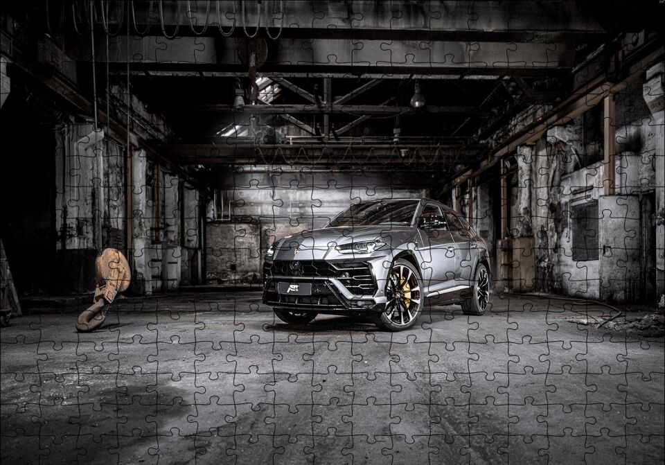Lamborghini Urus Puzzle Yapboz MDF Ahşap 255 Parça 34 cm X 49 cm