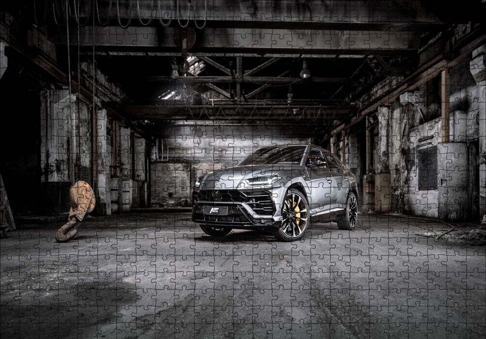Lamborghini Urus Puzzle Yapboz MDF Ahşap 500 Parça 49 cm X 68 cm