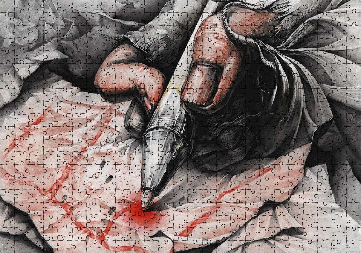 Kurgusal Karekter Şekil Çizimi Görseli Puzzle Yapboz MDF Ahşap 500 Parça 49 cm X 68 cm