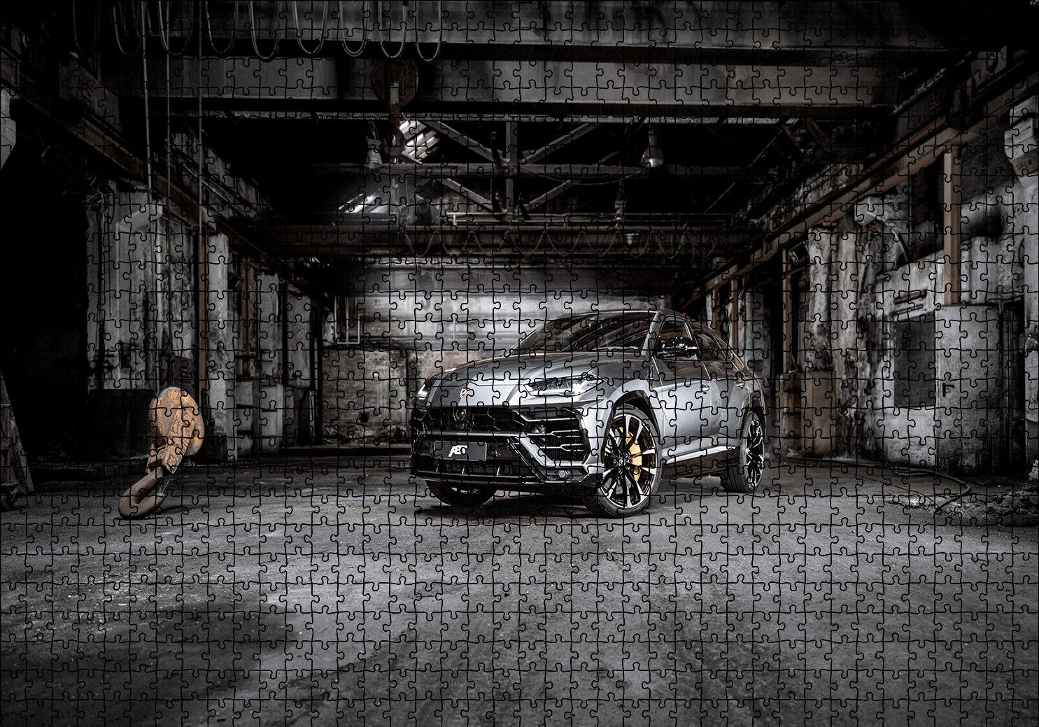Lamborghini Urus Puzzle Yapboz MDF Ahşap 1000 Parça 49 cm X 68 cm