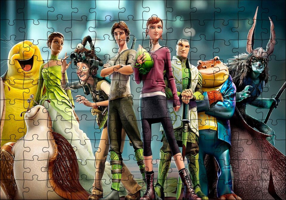 Doğal Kahramanlar Puzzle Yapboz MDF Ahşap