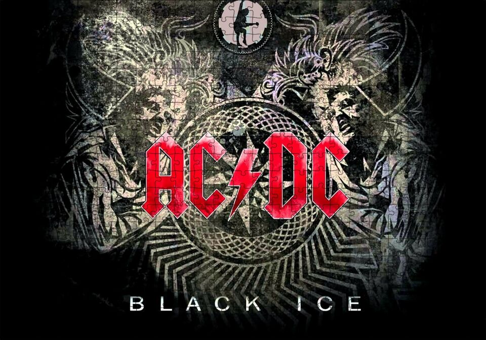ACDC Black Ice Albüm Kapağı Puzzle Yapboz MDF Ahşap 500 Parça 49 cm X 68 cm
