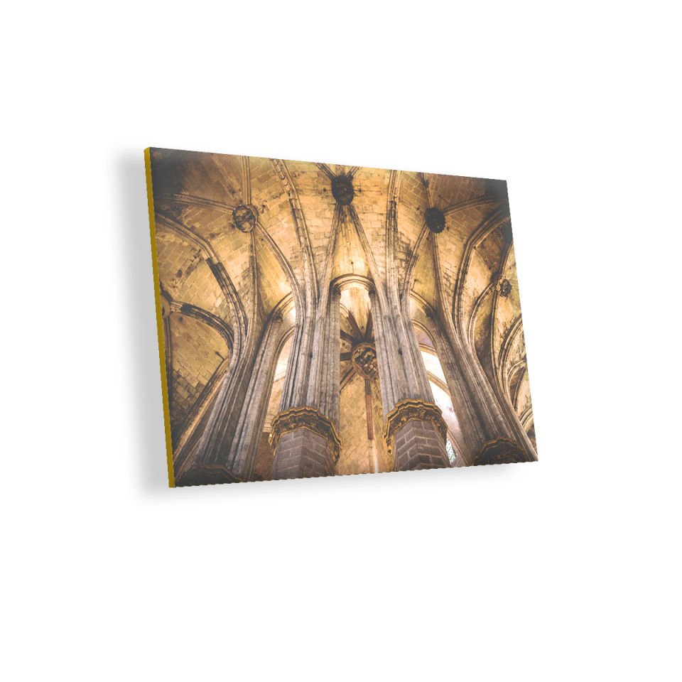 Barselona Katedrali MDF Akşap Duvar Tablo 50x70 cm
