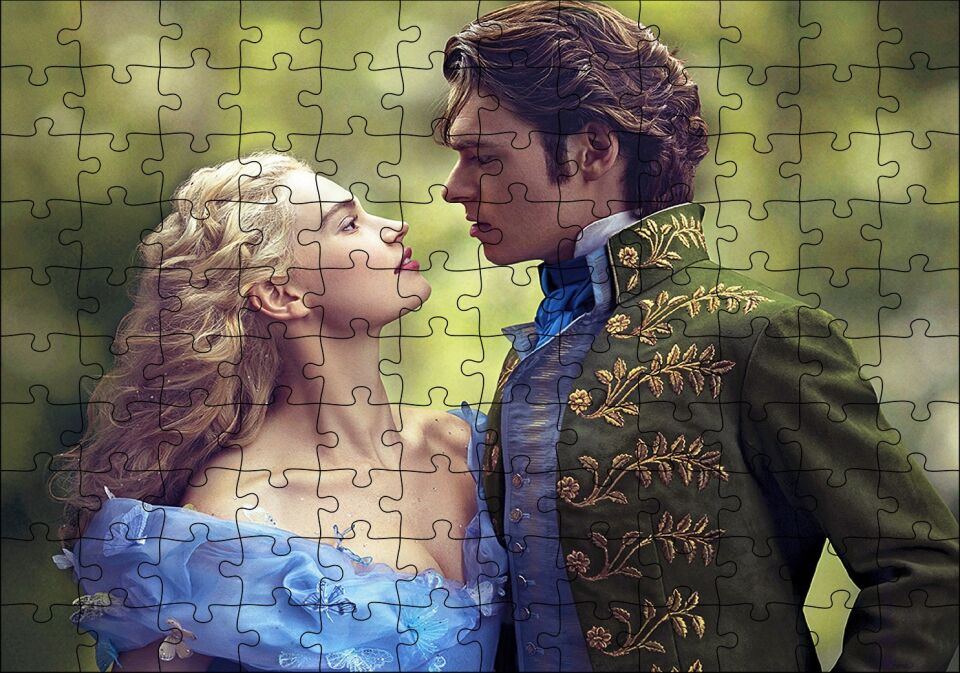 Külkedisi Ve O Prens Görseli Puzzle Yapboz MDF Ahşap 120 Parça 24 cm X 34 cm