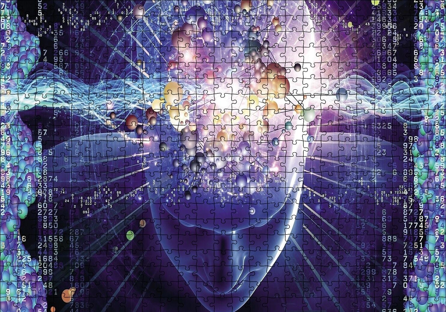Beyin Gücü Puzzle Yapboz MDF Ahşap 500 Parça 49 cm X 68 cm