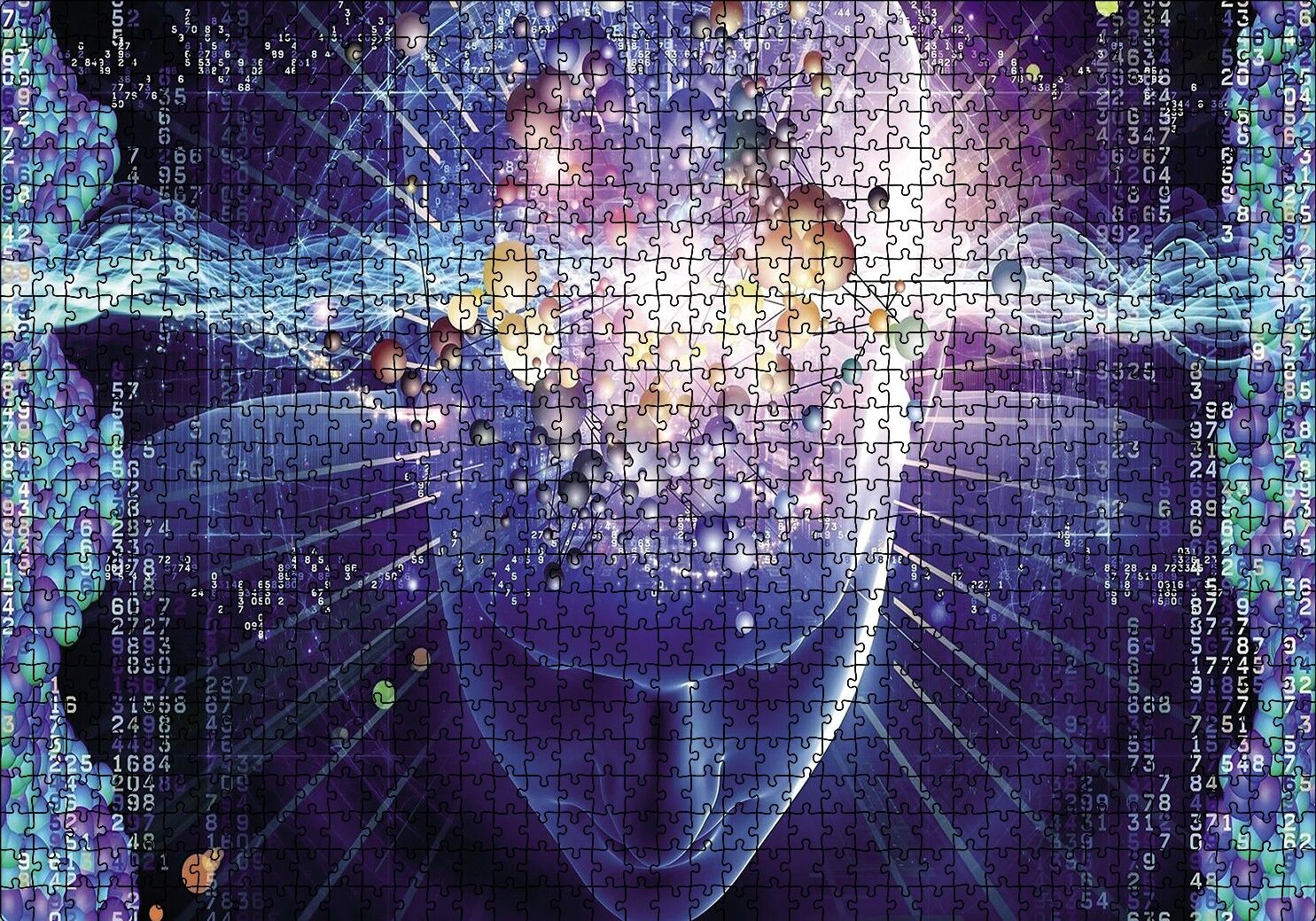 Beyin Gücü Puzzle Yapboz MDF Ahşap 1000 Parça 49 cm X 68 cm