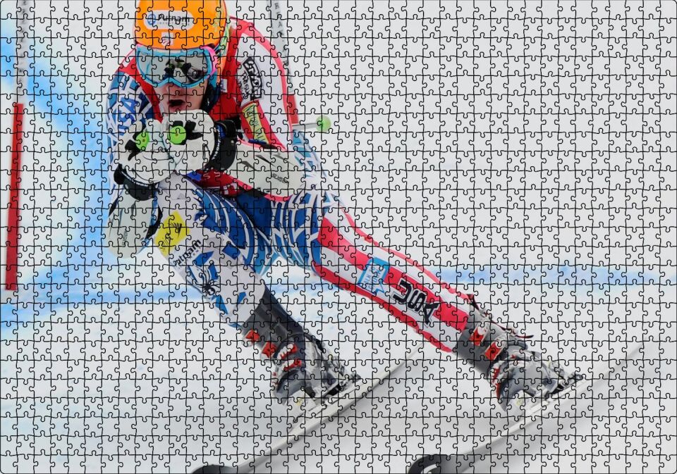 Kayak Egzersizi Açık Hava Sporları Puzzle Yapboz MDF Ahşap 1000 Parça 49 cm X 68 cm
