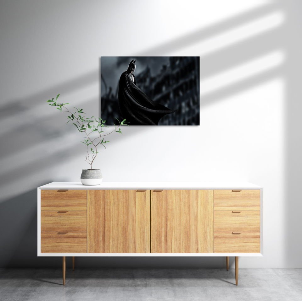 Batman Gecede MDF Akşap Duvar Tablo 25x35 cm