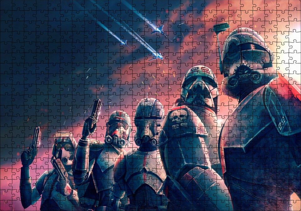 Yıldız Savaşları Stormtroopers Puzzle Yapboz MDF Ahşap 500 Parça 49 cm X 68 cm
