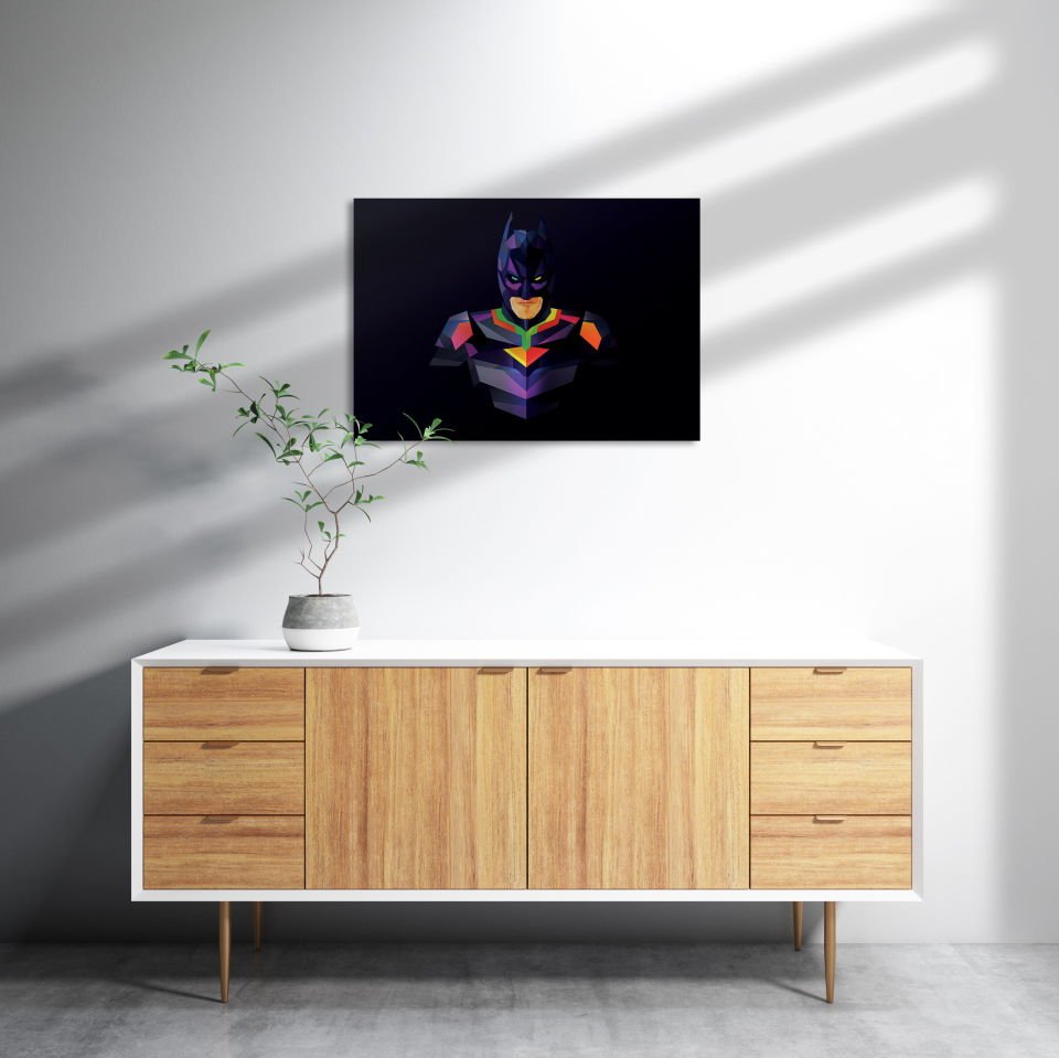 Batman Prizma MDF Akşap Duvar Tablo 50x70 cm
