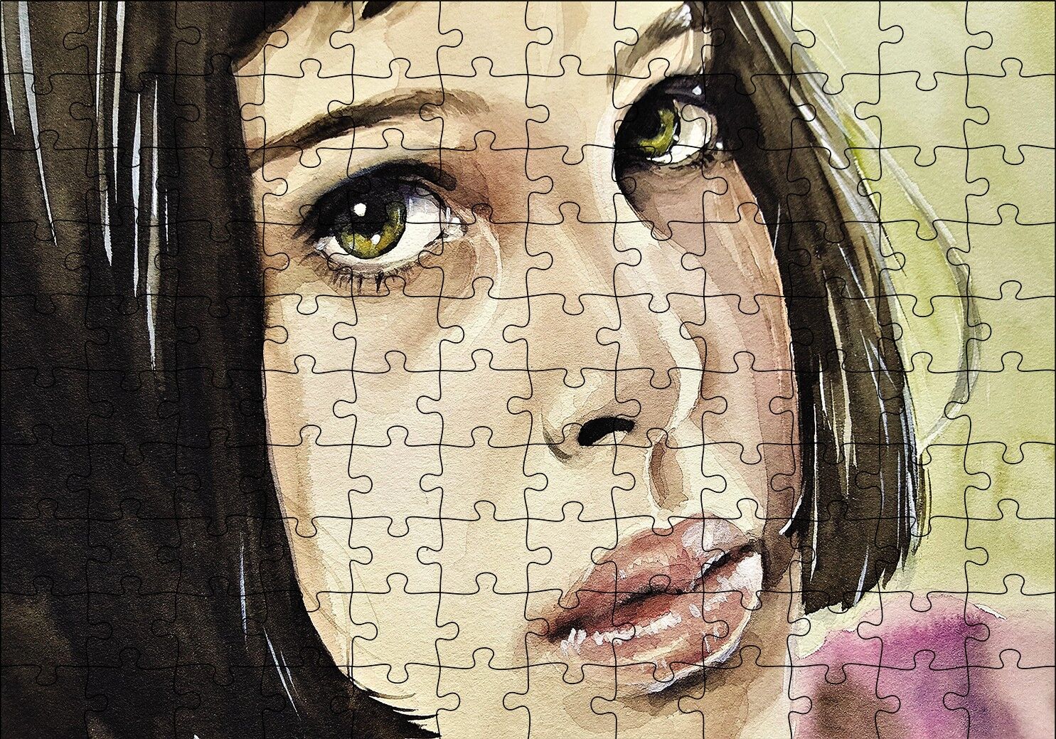 Mathilda Çizim Puzzle Yapboz MDF Ahşap 120 Parça 24 cm X 34 cm