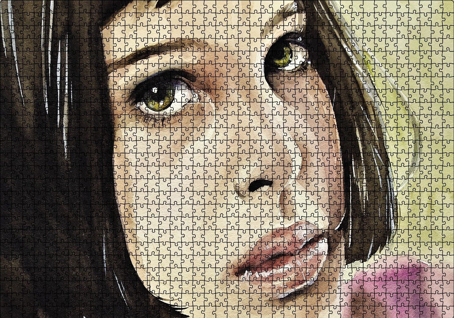 Mathilda Çizim Puzzle Yapboz MDF Ahşap 1000 Parça 49 cm X 68 cm
