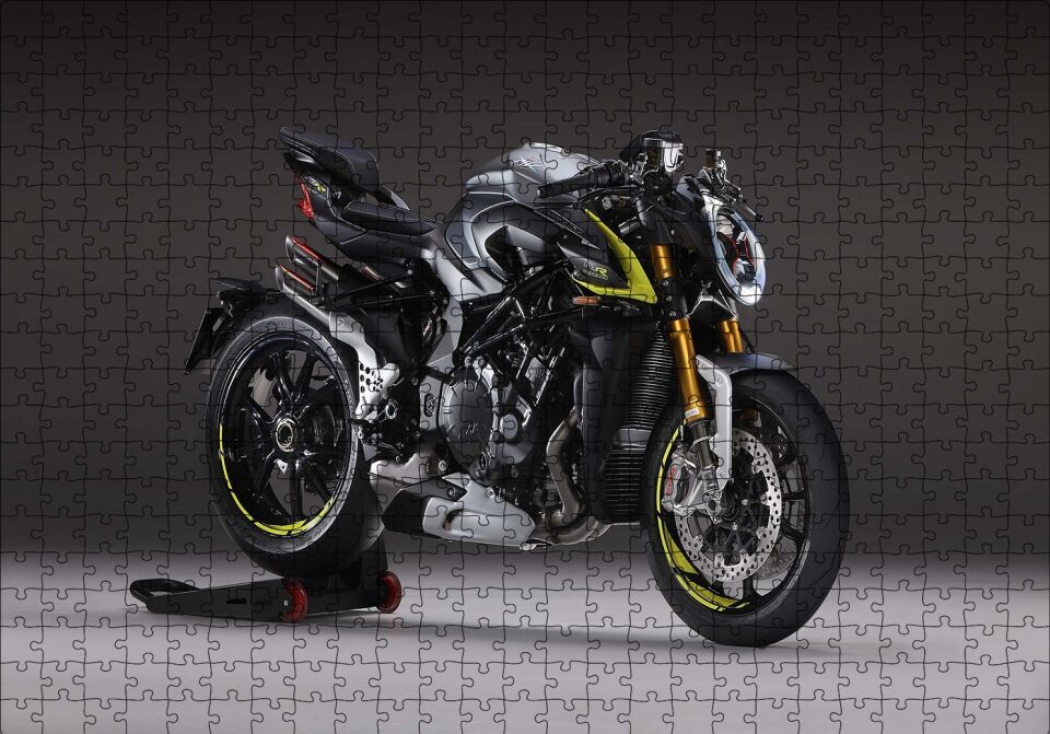 MV Agusta Brutale Puzzle Yapboz MDF Ahşap 500 Parça 49 cm X 68 cm