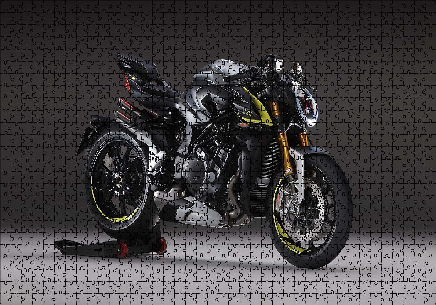 MV Agusta Brutale Puzzle Yapboz MDF Ahşap 1000 Parça 49 cm X 68 cm