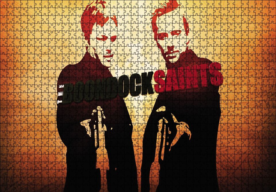 Boondock Saints Puzzle Yapboz MDF Ahşap 1000 Parça 49 cm X 68 cm