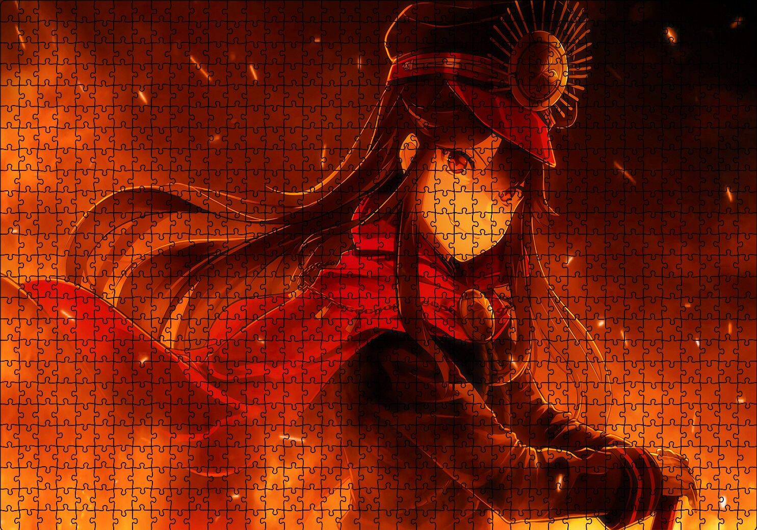 Oda Nobunaga Puzzle Yapboz MDF Ahşap 1000 Parça 49 cm X 68 cm