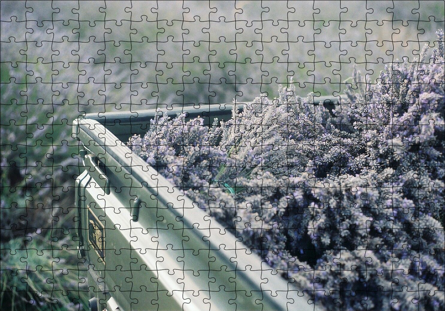 Kasada Lavantalar Puzzle Yapboz MDF Ahşap 255 Parça 34 cm X 49 cm