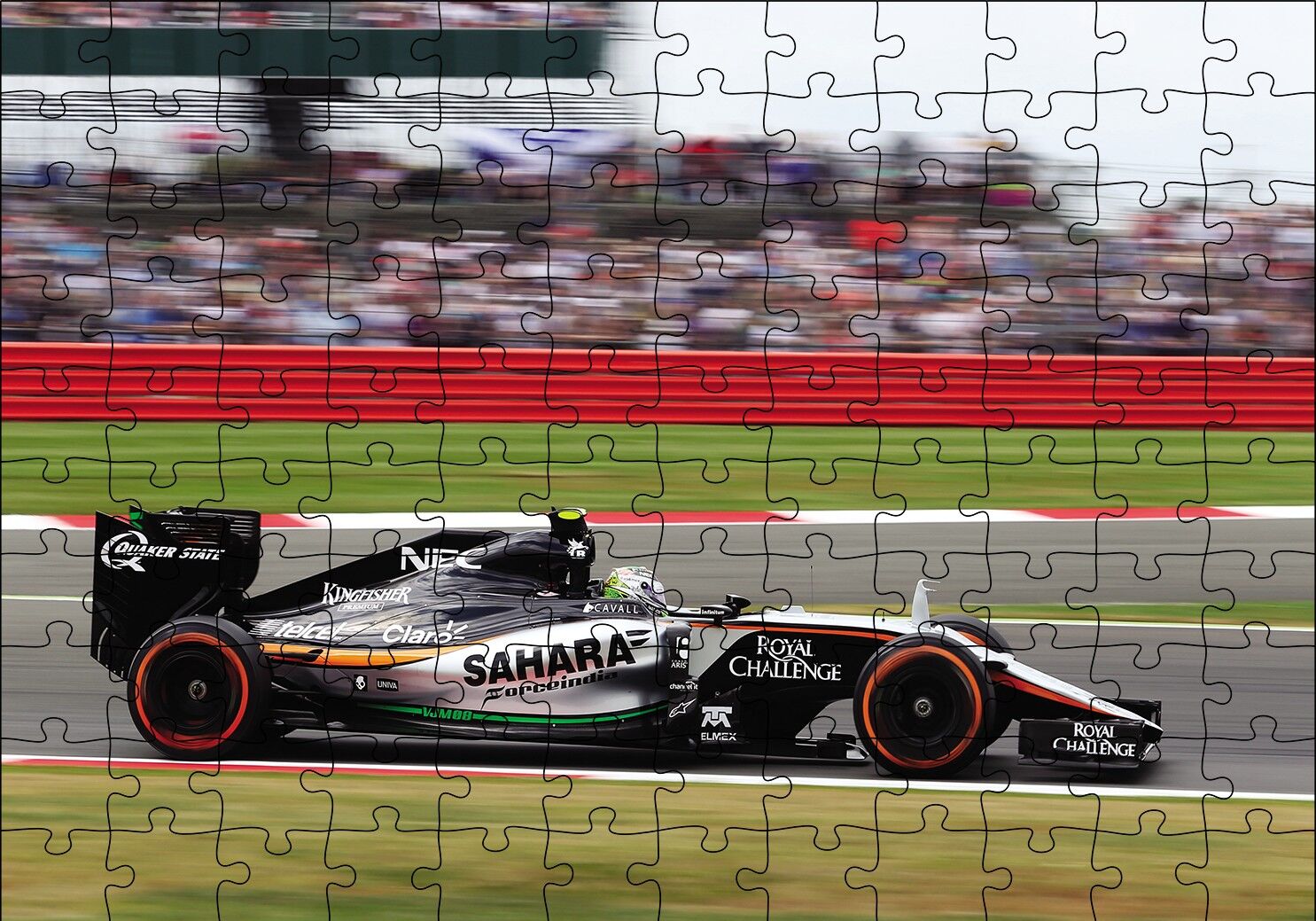 Pisteki Yarış Otomobil Puzzle Yapboz MDF Ahşap