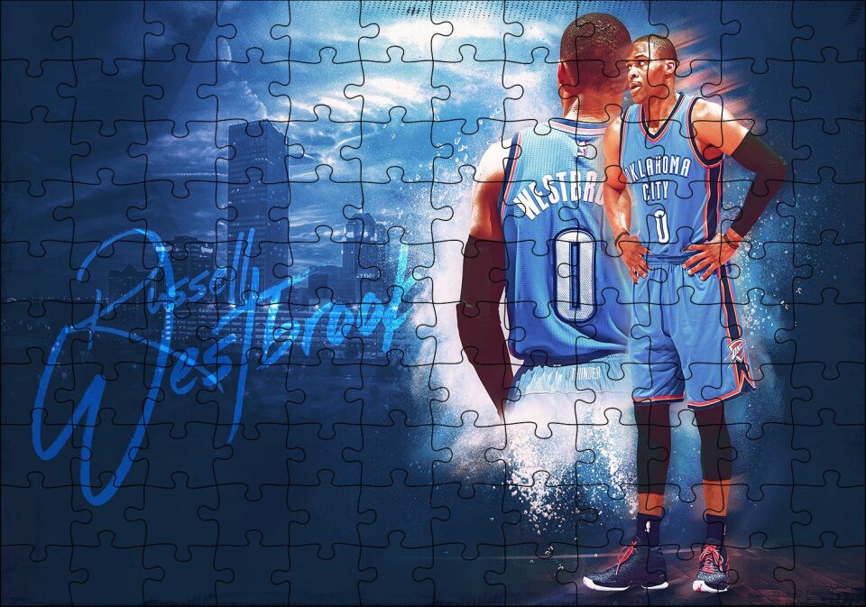 Russell Westbrook Puzzle Yapboz MDF Ahşap 120 Parça 24 cm X 34 cm