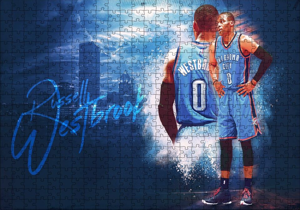 Russell Westbrook Puzzle Yapboz MDF Ahşap 500 Parça 49 cm X 68 cm
