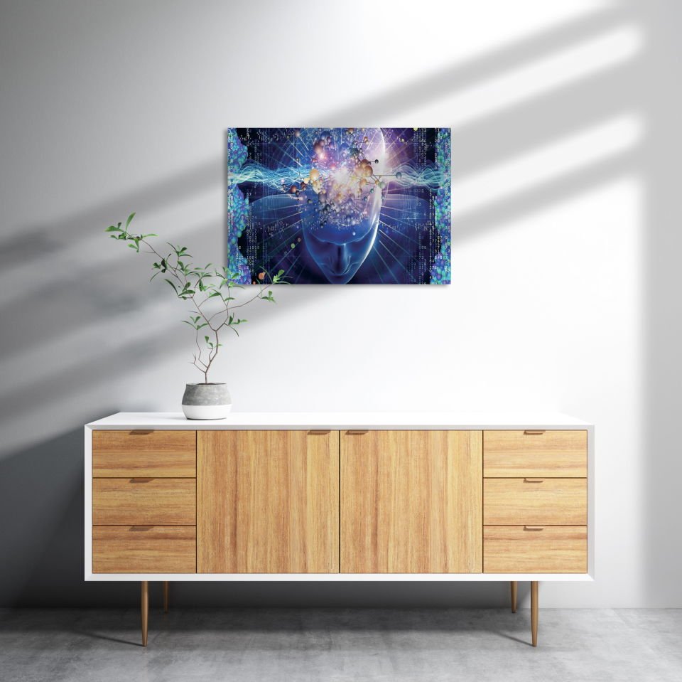 Beyin Gücü MDF Akşap Duvar Tablo 35x50 cm