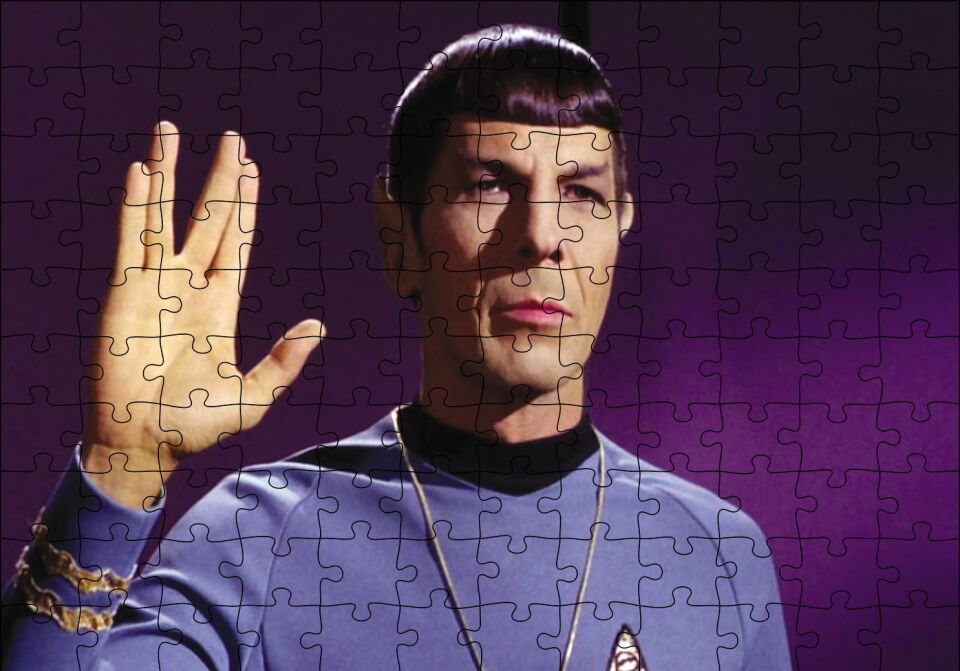 Mister Spock Puzzle Yapboz MDF Ahşap 120 Parça 24 cm X 34 cm