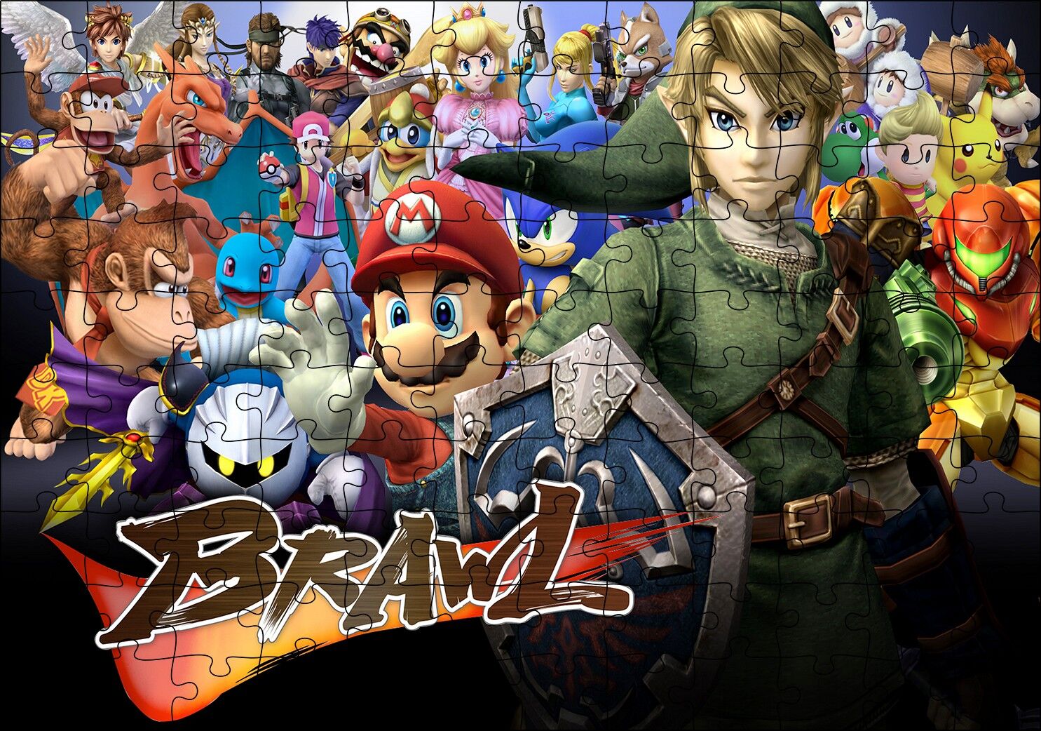Brawlstars Tüm Karakterler Bir Arada Puzzle Yapboz MDF Ahşap