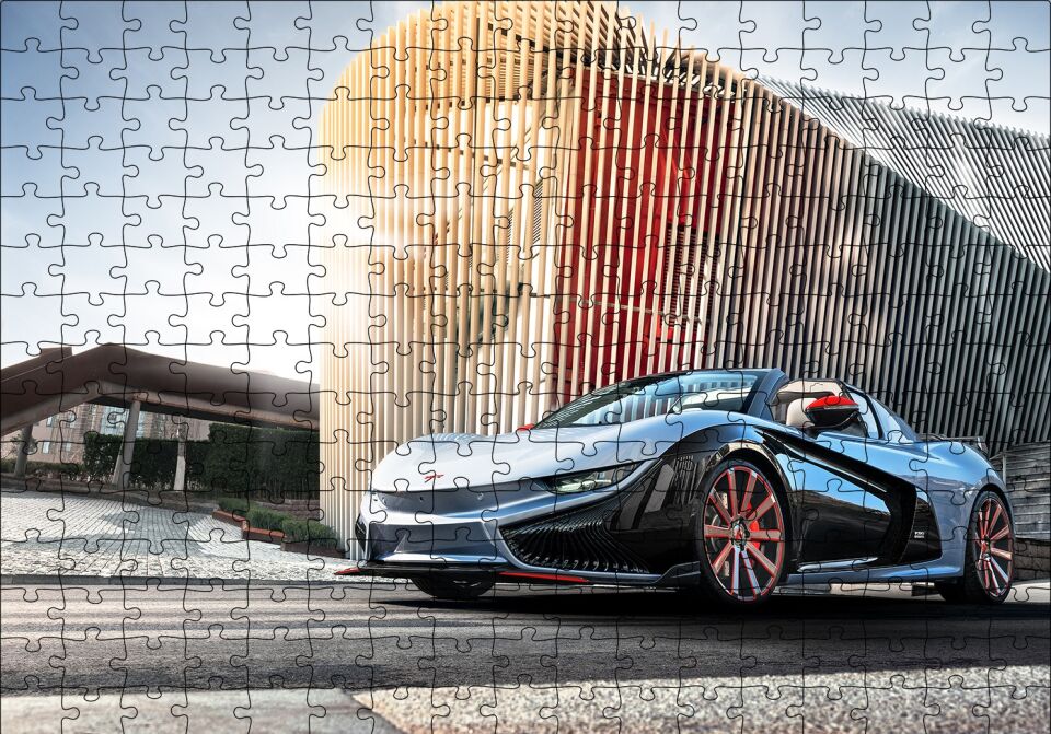 Qiantu K 50 Spider Concept Puzzle Yapboz MDF Ahşap 255 Parça 34 cm X 49 cm