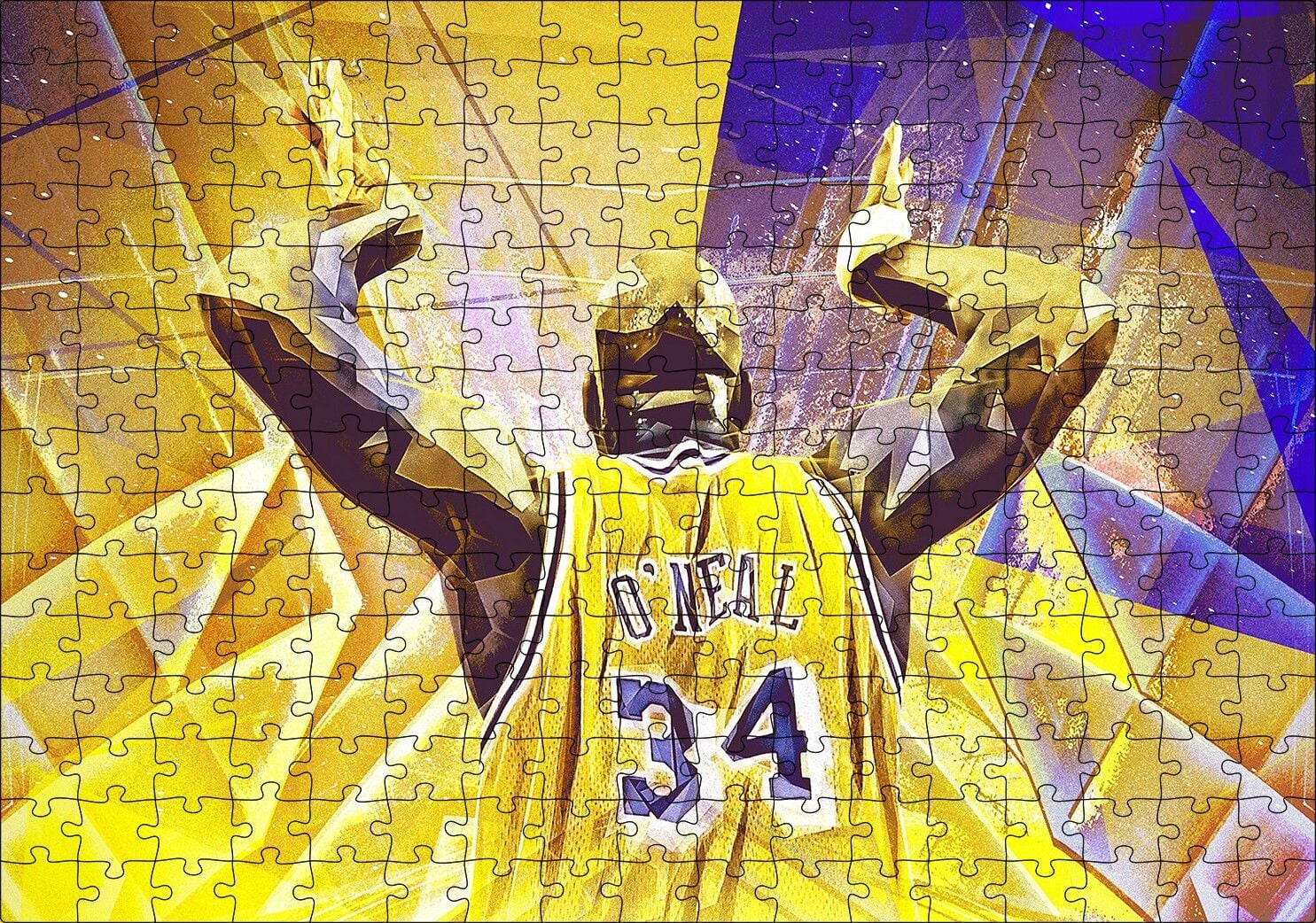 Shaquille O Neal Puzzle Yapboz MDF Ahşap 255 Parça 34 cm X 49 cm