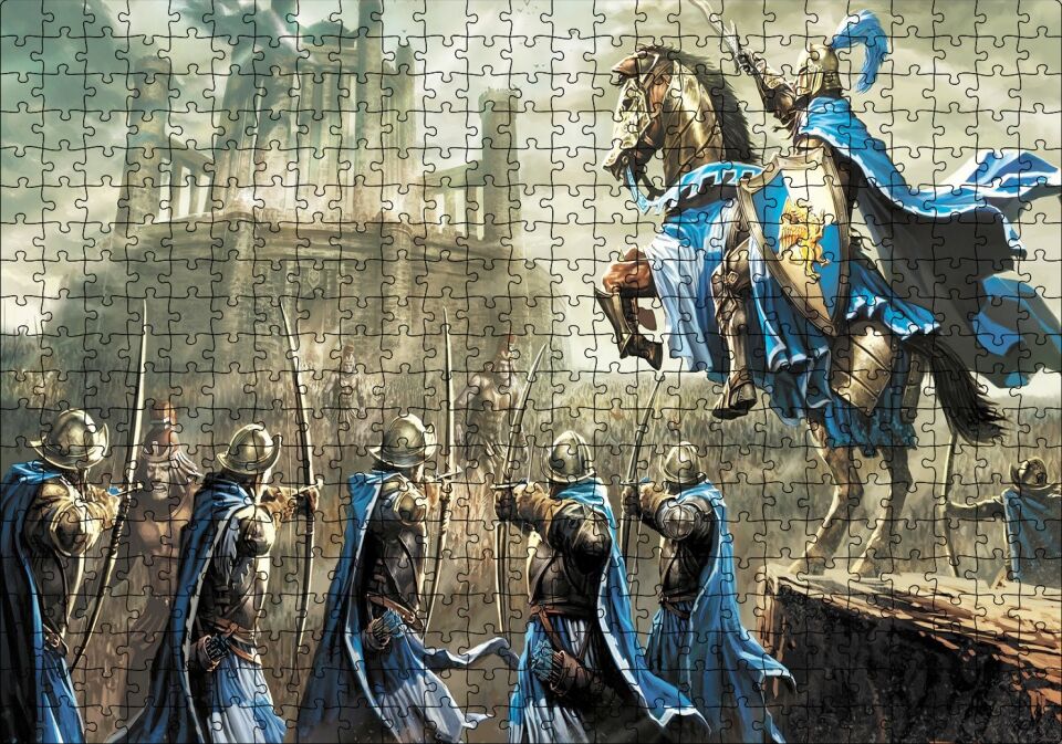 Kudret ve Büyü Kahramanları 3 Görseli Puzzle Yapboz MDF Ahşap 500 Parça 49 cm X 68 cm